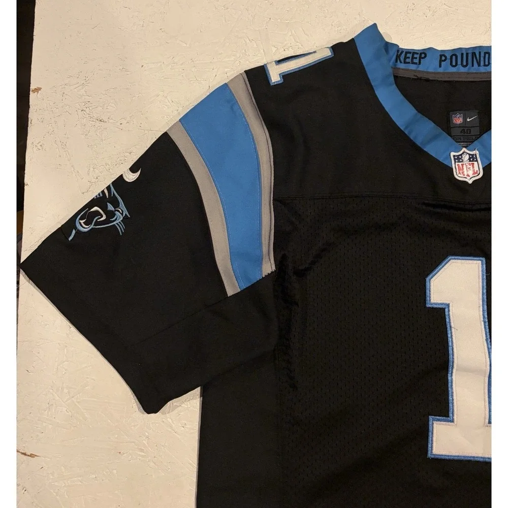 Nike Carolina Panthers Mens 40‎ Jersey Cam Newton #1 On Field NFL Football Black
